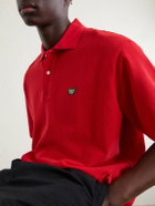 Human Made - Logo-Appliquéd Cotton-Piqué Polo Shirt - Red