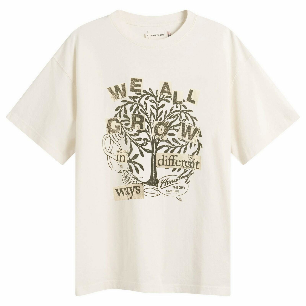 Honor the Gift Men's We All Grow T-Shirt in White