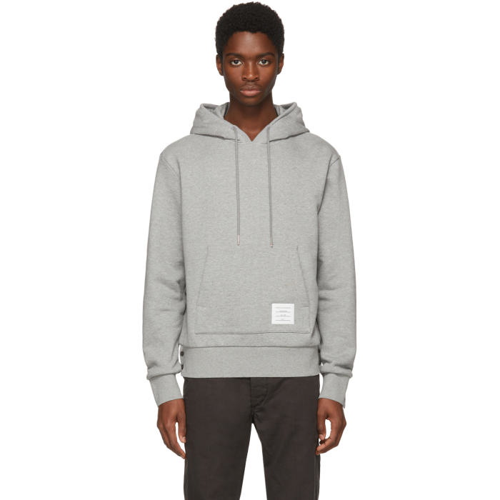 Photo: Thom Browne Grey Classic Hoodie 