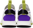 TOM FORD White & Purple Jago Sneakers