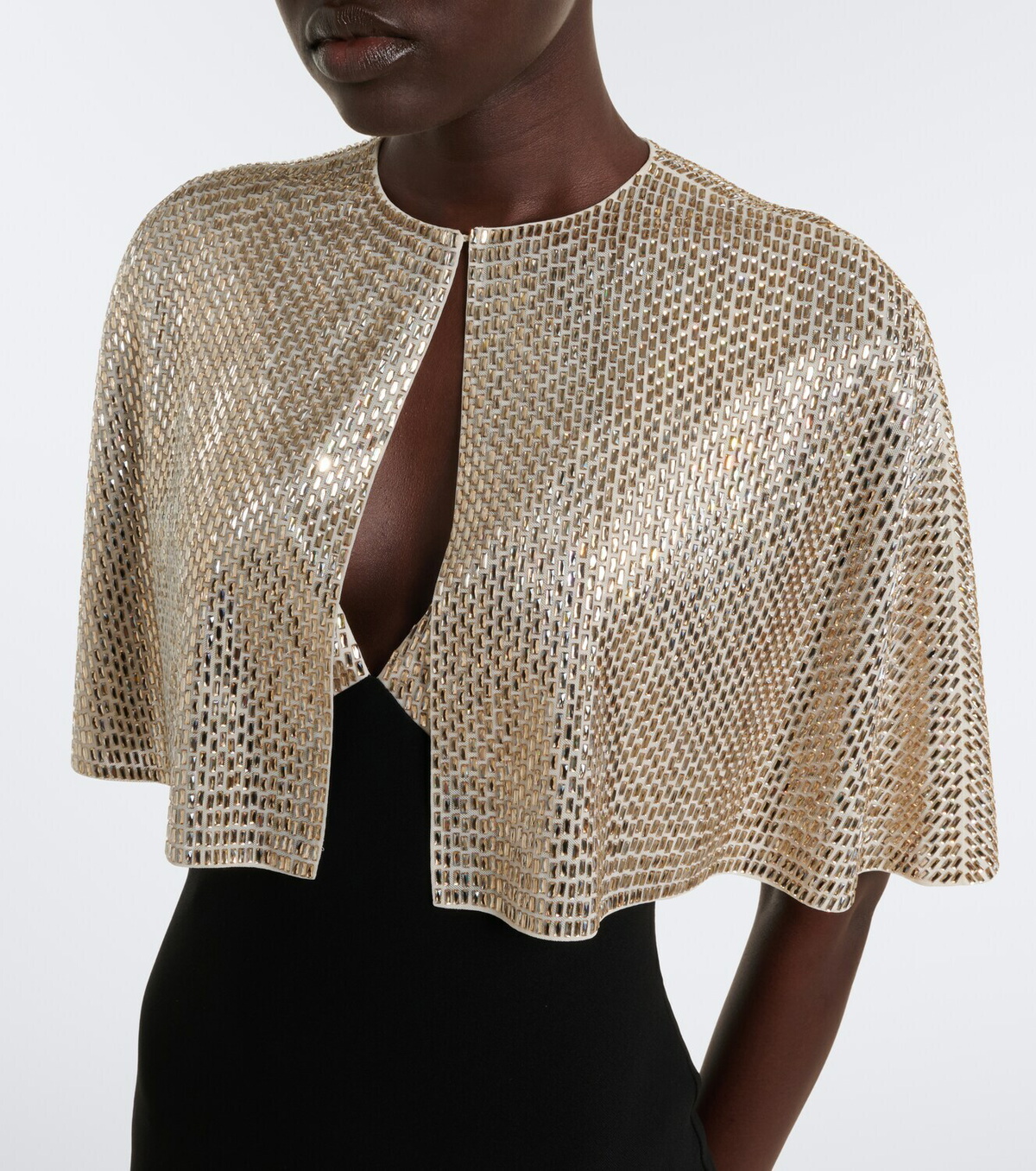 Roland Mouret Caped embellished gown