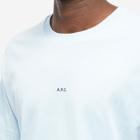 A.P.C. Men's Kyle Logo T-Shirt in Light Blue