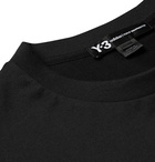 Y-3 - Logo-Print Cotton-Jersey T-Shirt - Black