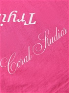 Coral Studios - Peace of Mind Printed Cotton-Jersey T-Shirt - Pink