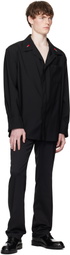 Bottega Veneta Black Light Wool Shirt
