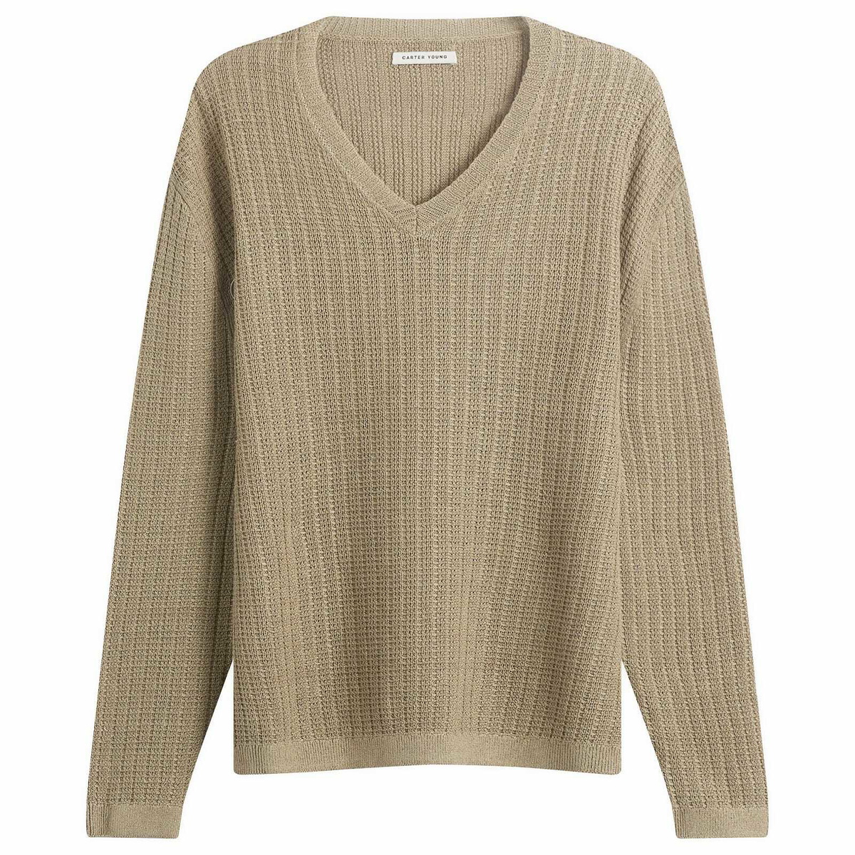 Carter Young Men's Lounger V-Neck in Natural