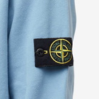 Stone Island Men's Brushed Cotton Crew Neck Sweat in Mid Blue