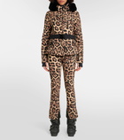 Goldbergh Fierce leopard-print faux fur down jacket