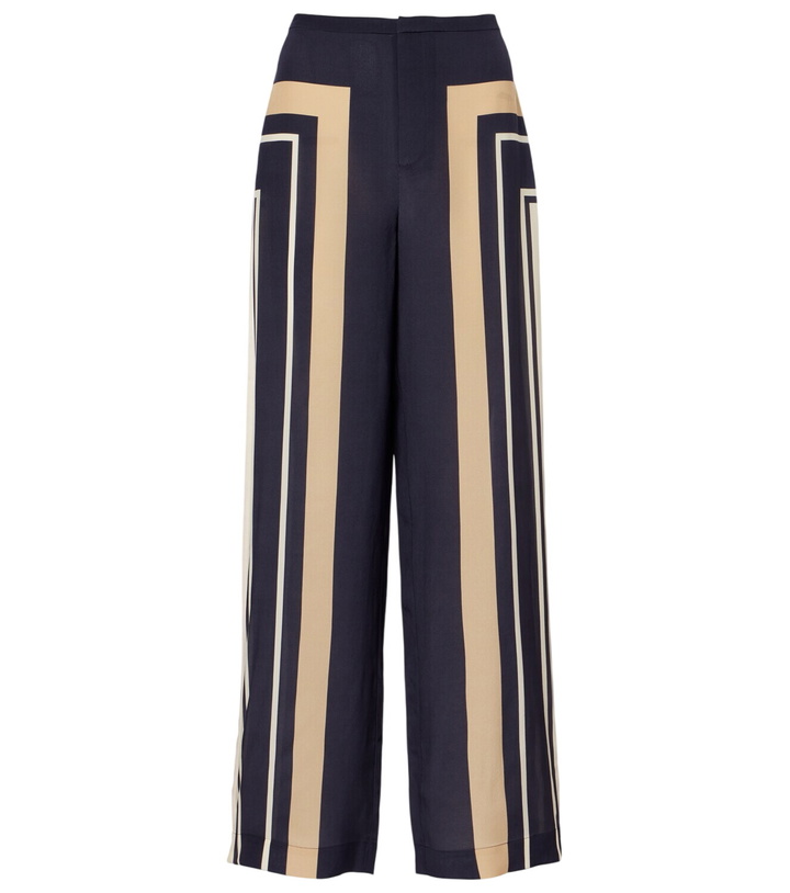 Photo: SIR Pietra printed silk wide-leg pants