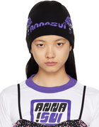 Anna Sui Black Mushroom Beanie