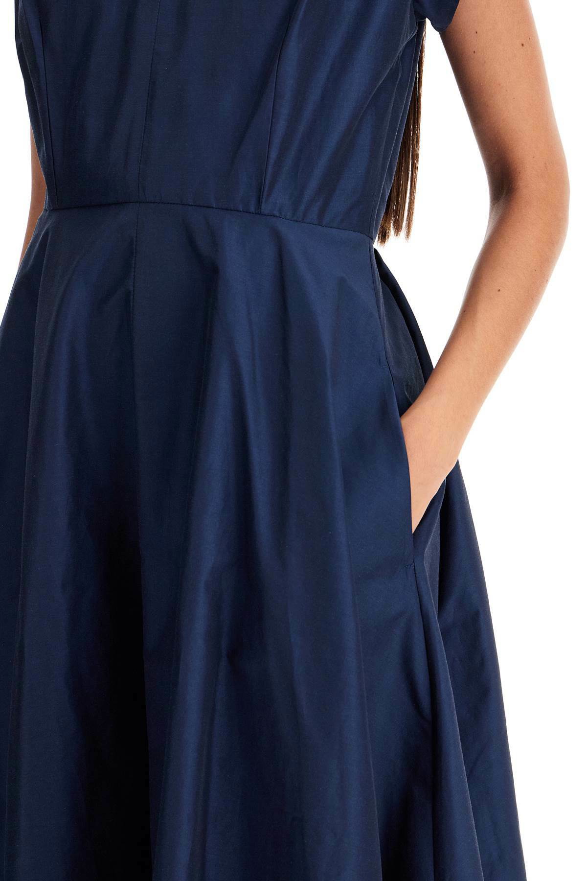 Weekend MaxMara FINISH タフタ ミディ ドレス Blue 関税送料込 WEEKEND MAX MARA midi taffeta dress Blue Weekend Max Mara