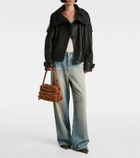 Acne Studios Double-breasted leather jacket