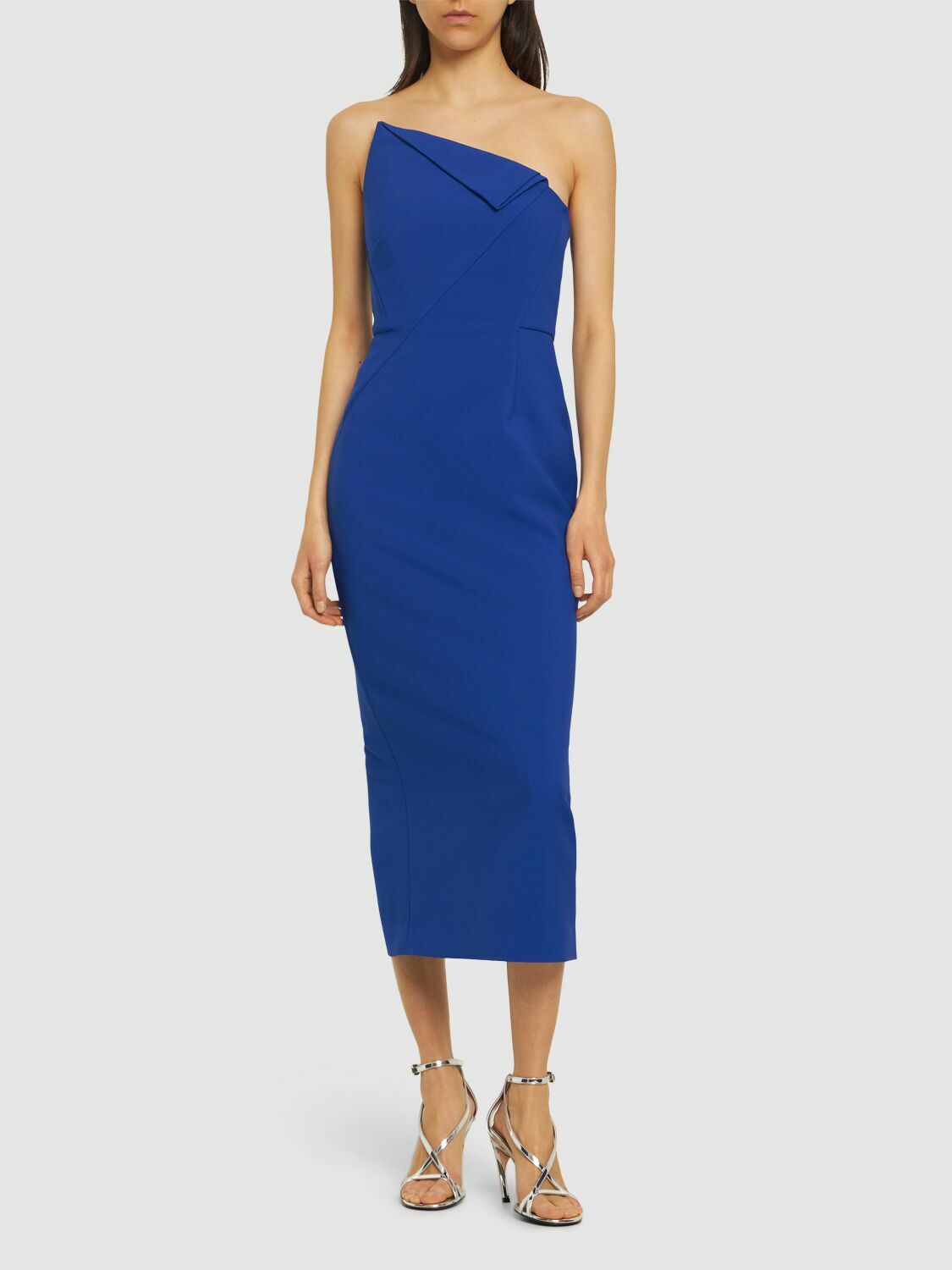 ROLAND MOURET ローランムレ ワンピース Strapless crepe 889736 Strapless Tailored Crepe Gown in Red – Roland Mouret