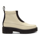 3.1 Phillip Lim Ivory Avril Lug Sole Boots