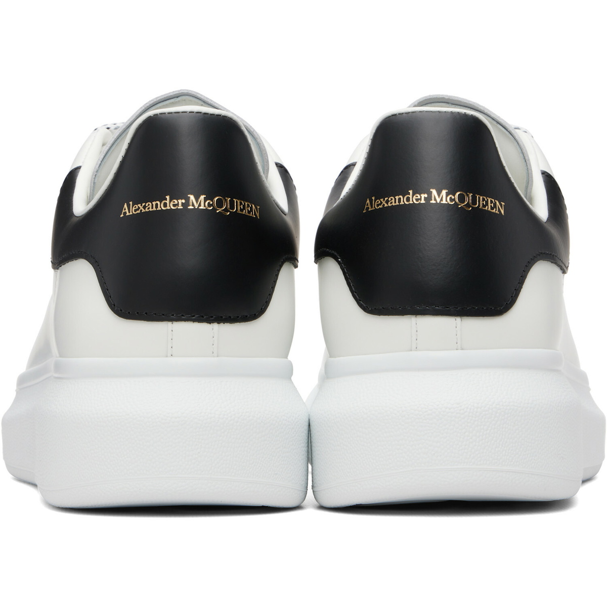 McQueen White & Black Oversized Sneakers
