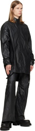Julius Black Coated Big Shirt