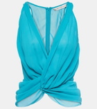 Christopher Esber Silk Springs gathered top