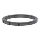 Maison Margiela Gunmetal Slim Numbers Ring