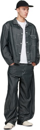 Comme des Garçons Homme Gray Polyester Denim Jacket