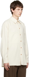 LEMAIRE Off-White Straight Collar Shirt