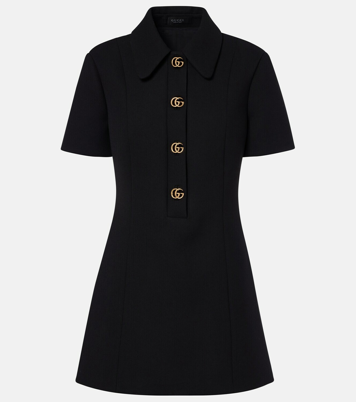 Gucci Double G wool crêpe minidress
