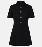 Gucci Double G wool crêpe minidress
