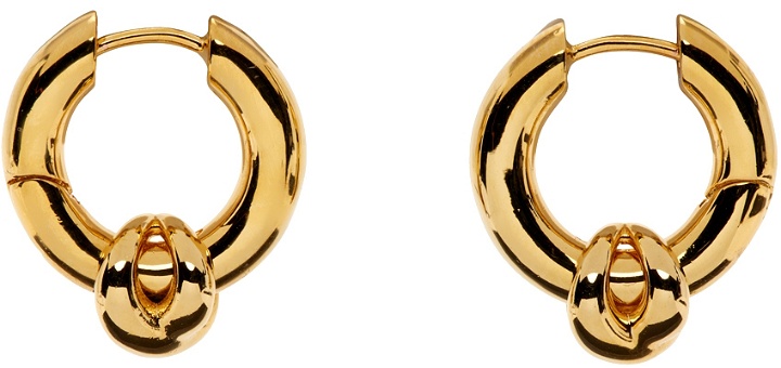 Photo: S_S.IL Gold Small Hinged Hoop Earrings
