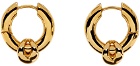 S_S.IL Gold Small Hinged Hoop Earrings