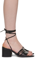 Aeyde Black Natania Heeled Sandals