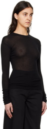 BITE Black Crewneck Long Sleeve T-Shirt