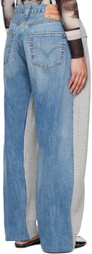Bless Gray & Blue Overjogging Jeans