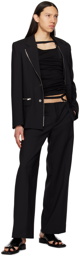Dion Lee Black Safety Harness Trousers