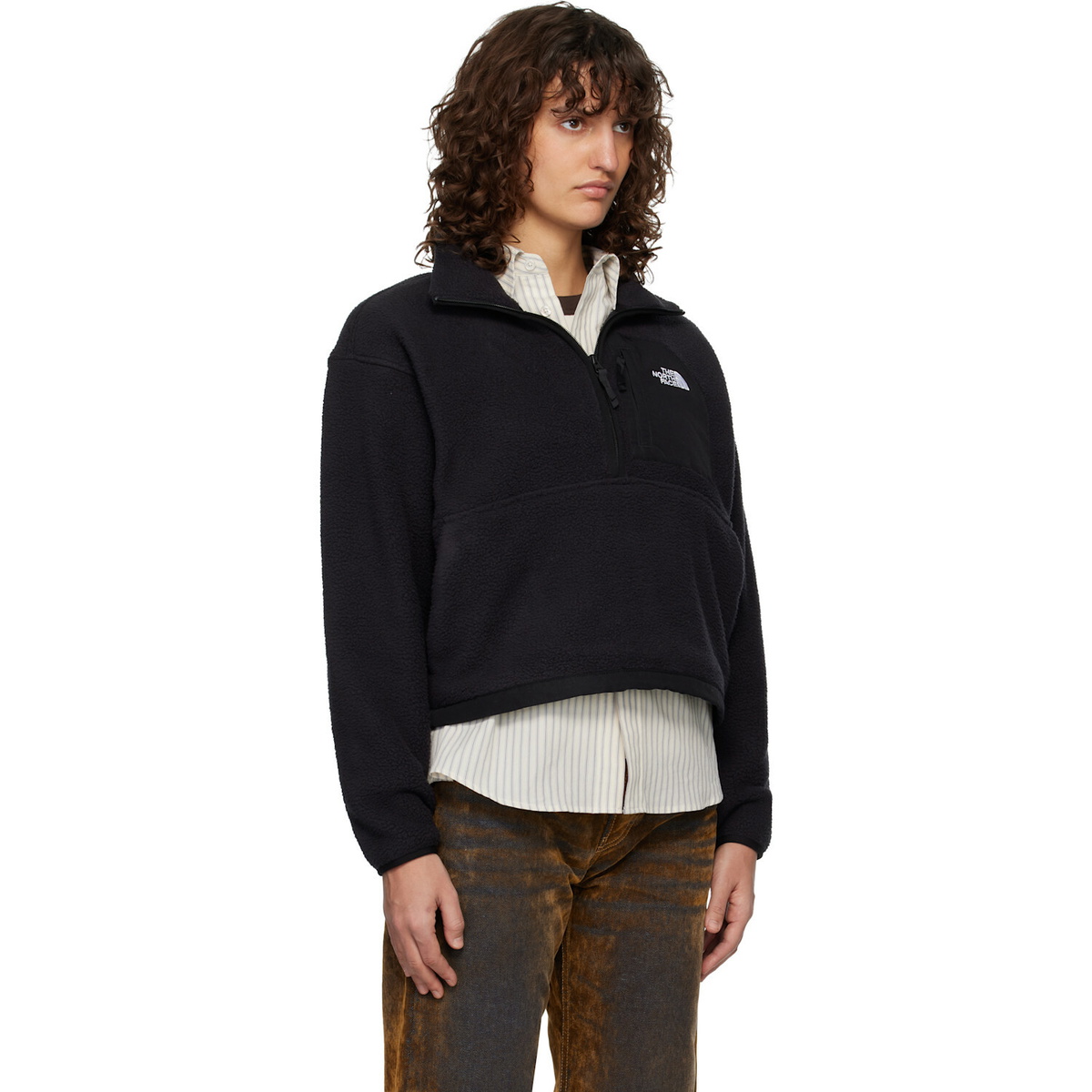The North Face Black Yumiori Off Peak 1/2-Zip Jacket