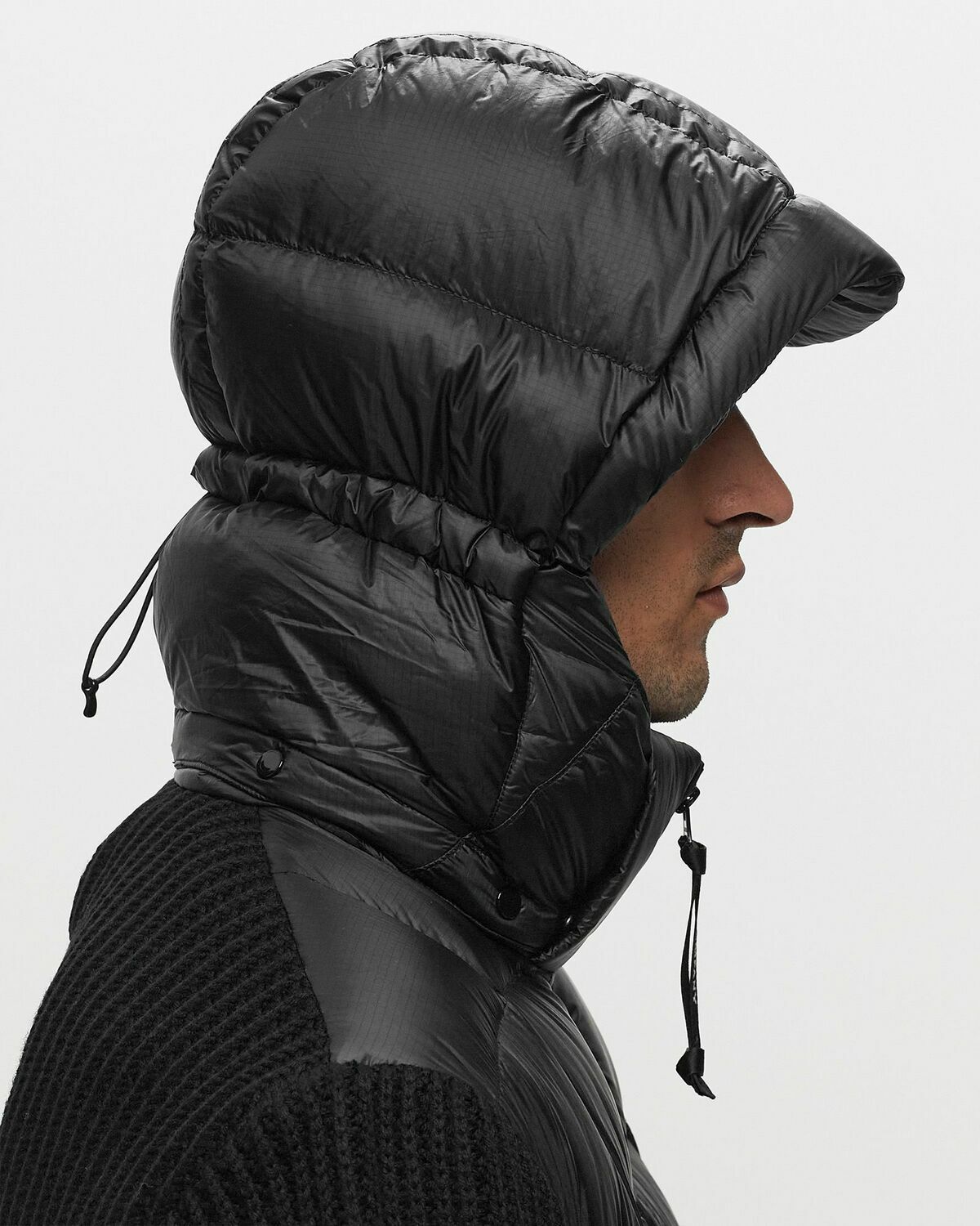 C.P. Company Knitwear Jacket In Merino Wool Extrafine Black