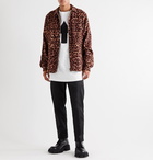 Sacai - Reversible Leopard-Print Wool and Shell Jacket - Brown