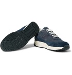 Common Projects - Track Classic Nubuck, Suede and Mesh Sneakers - Blue