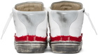 Maison Margiela Red & White New Evolution High-Top Sneakers