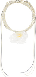 Tétier SSENSE Exclusive Beige Bridal Necklace