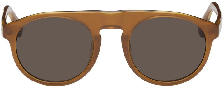 Photo: Dries Van Noten Brown Linda Farrow Edition 91 C9 Sunglasses