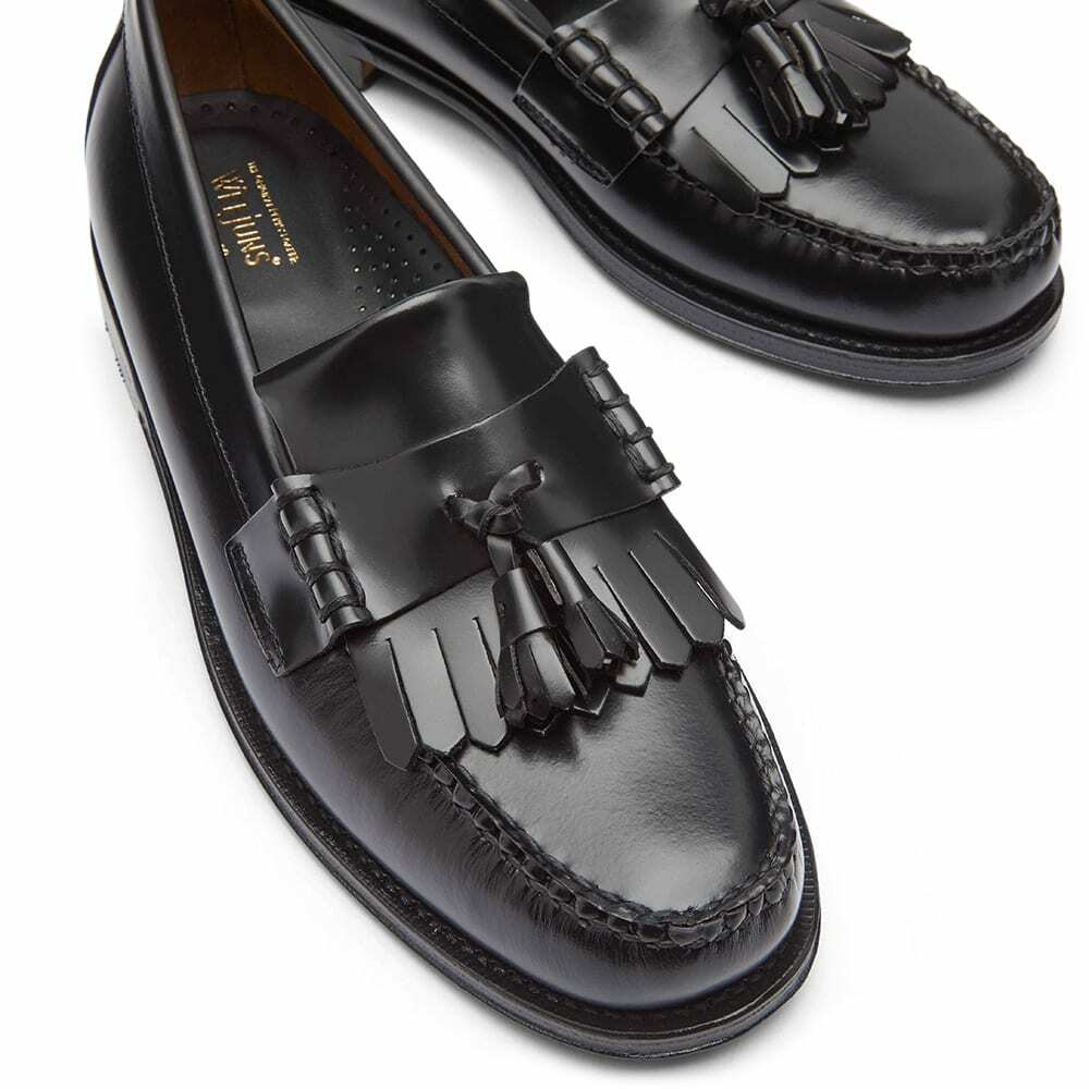 Bass Weejuns Men's Layton Kiltie Loafer In Black Leather Bass Weejuns