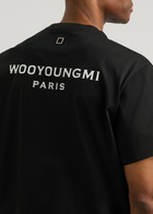 Wooyoungmi Logo Cotton T-shirt Black