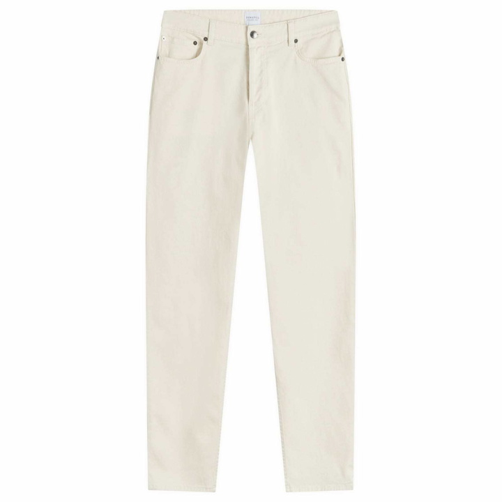 Photo: Sunspel Men's 5 Pocket Trousers in Undyed