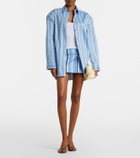 The Frankie Shop Oana striped cotton-blend shirt