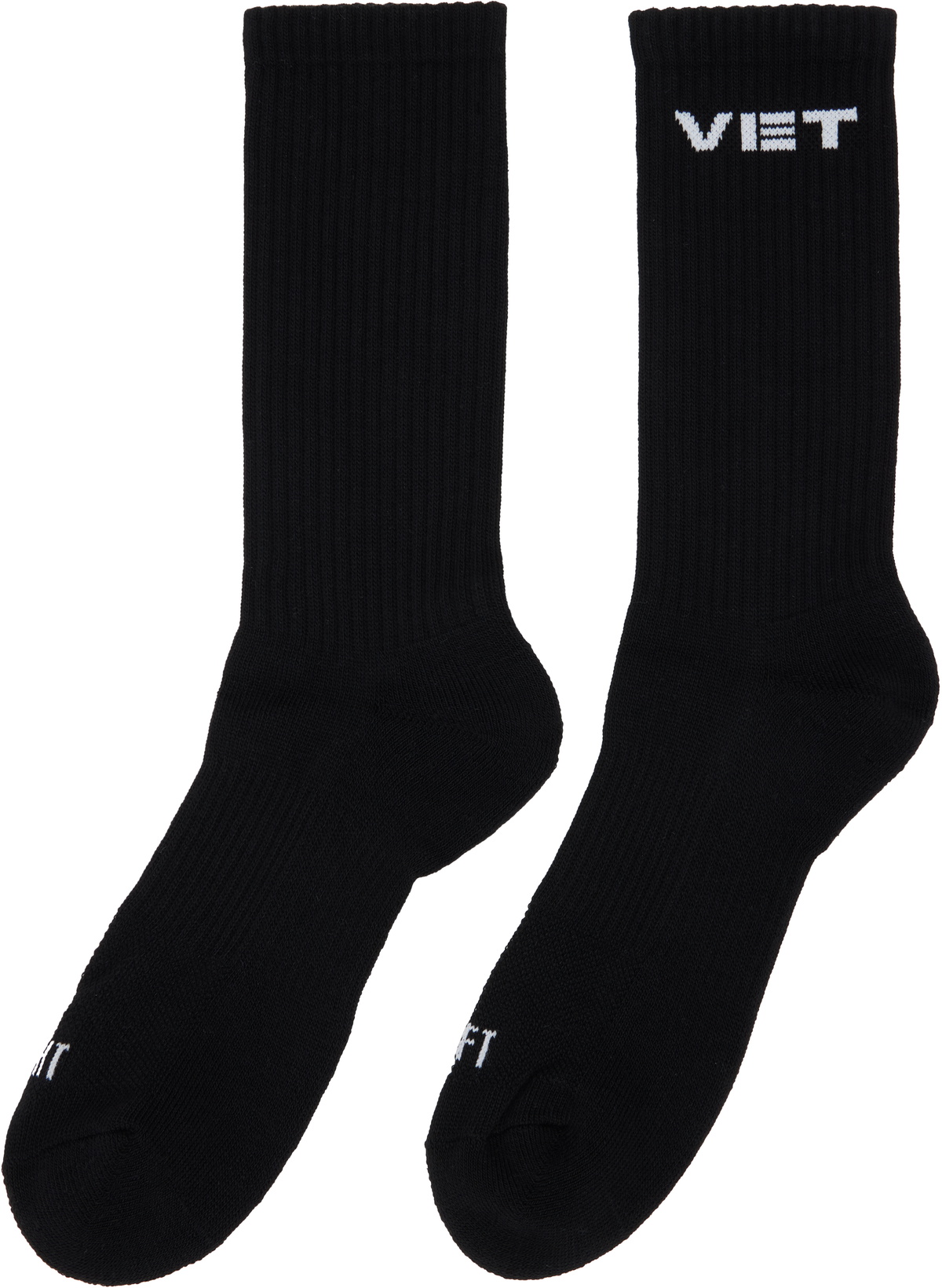 VETEMENTS Two-Pack Black 'VET' Socks