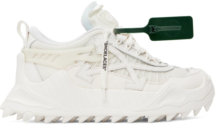 Photo: Off-White White Odsy 1000 Sneakers