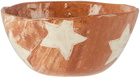 Harlie Brown Studio SSENSE Exclusive White Marbled Stars Delight Cereal Bowl