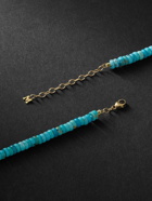 Mateo - Gold Turquoise Beaded Necklace