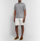 Rubinacci - Manny Pleated Cotton-Twill Bermuda Shorts - White