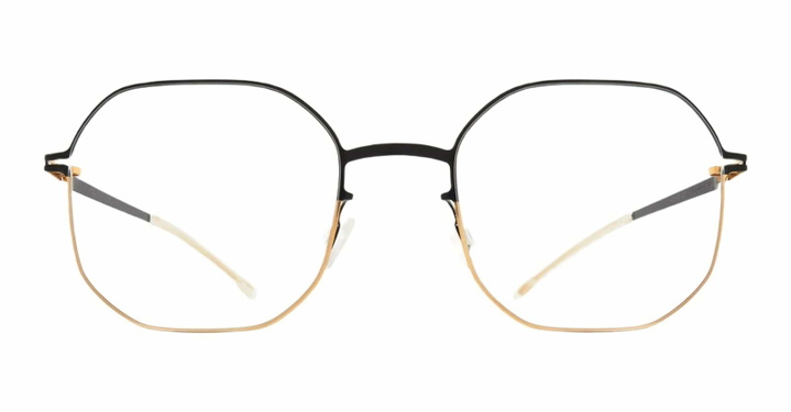 Photo: Mykita Cat - Gold / Jet Black Rx Glasses