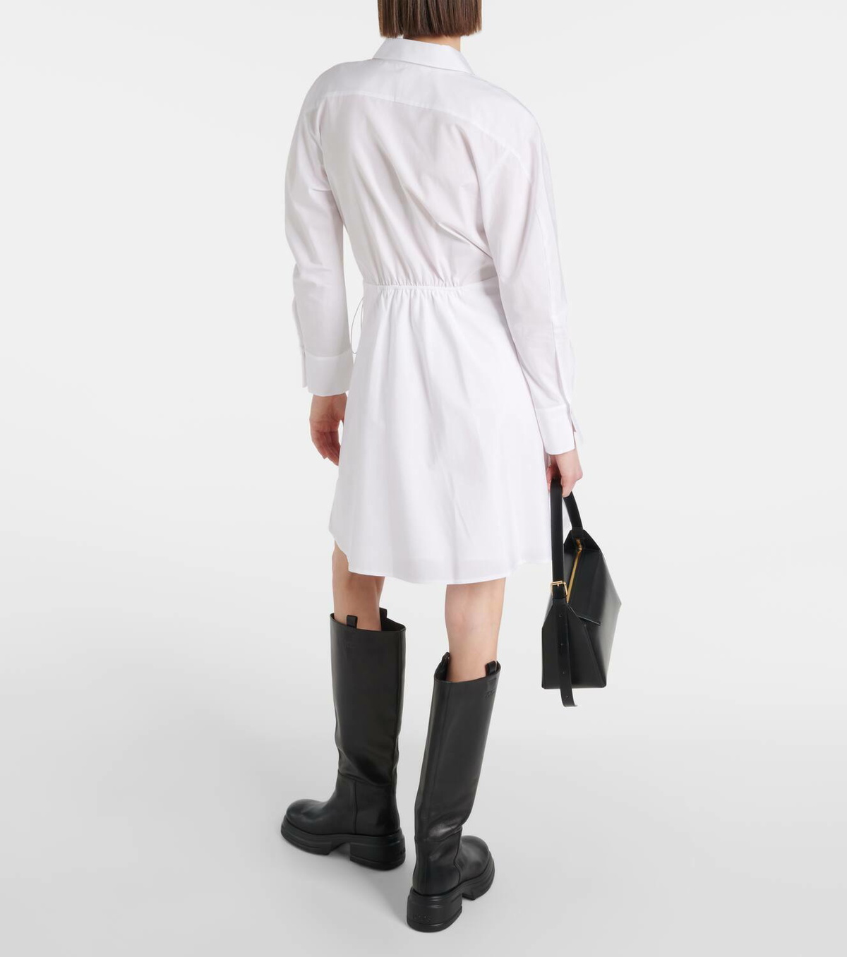 Vince Ruched cotton shirtdress